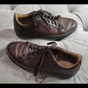 Thursday Everyday Premier Low Top Dark Brown Leather Mens Sneakers Shoes 11